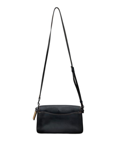 COACH（コーチ）COACH (コーチ) レザーショルダーバッグ ブラックの古着・服飾アイテム