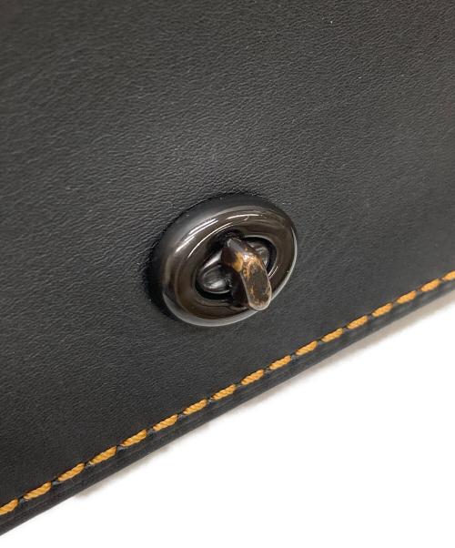 COACH（コーチ）COACH (コーチ) レザーショルダーバッグ ブラックの古着・服飾アイテム