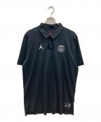 JORDAN×Paris Saint-Germainジョーダン×パリサンジェルマン）の古着「ポロシャツ」｜ブラック