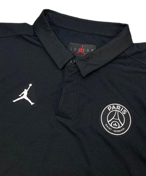 JORDAN（ジョーダン）JORDAN (ジョーダン) Paris Saint-Germain (パリサンジェルマン) ポロシャツ ブラック サイズ:XLの古着・服飾アイテム