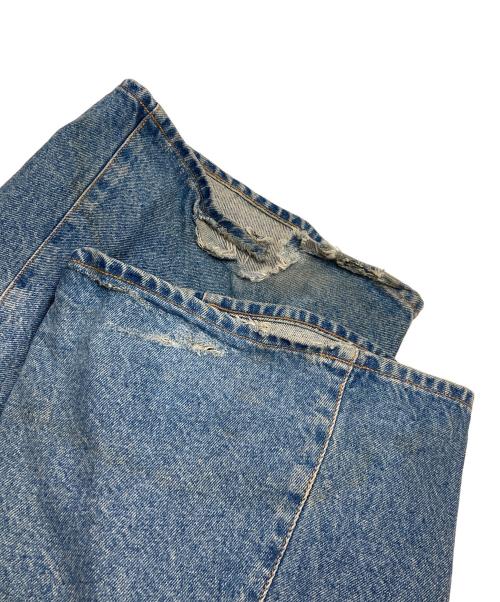 NVRFRGT（ネヴァーフォーゲット）NVRFRGT (ネヴァーフォーゲット) 3D Twisted Wide Leg Jeans ブルー サイズ:2の古着・服飾アイテム