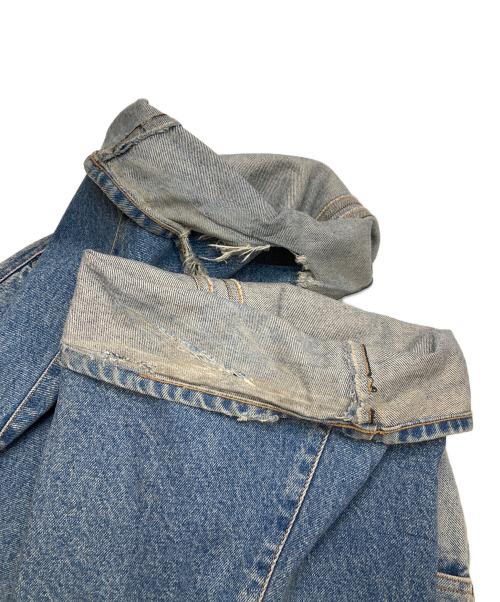 NVRFRGT（ネヴァーフォーゲット）NVRFRGT (ネヴァーフォーゲット) 3D Twisted Wide Leg Jeans ブルー サイズ:2の古着・服飾アイテム