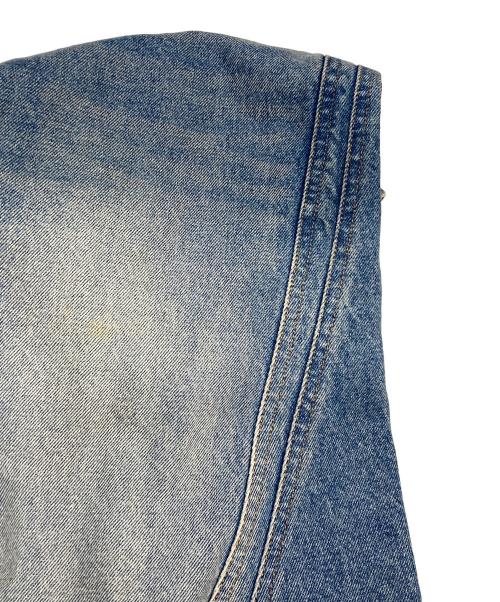 NVRFRGT（ネヴァーフォーゲット）NVRFRGT (ネヴァーフォーゲット) 3D Twisted Wide Leg Jeans ブルー サイズ:2の古着・服飾アイテム