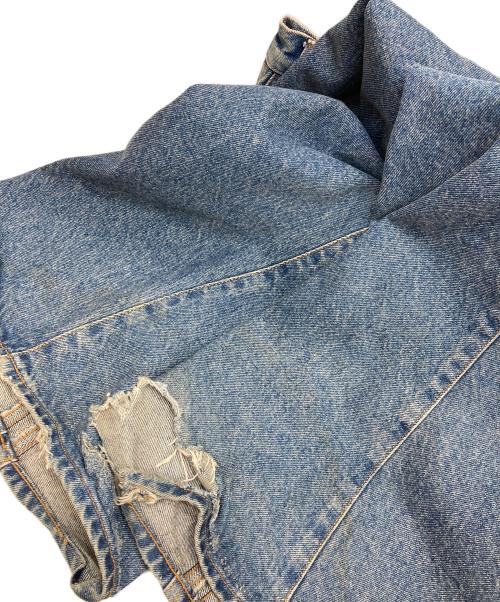 NVRFRGT（ネヴァーフォーゲット）NVRFRGT (ネヴァーフォーゲット) 3D Twisted Wide Leg Jeans ブルー サイズ:2の古着・服飾アイテム