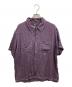 stussy（ステューシー）の古着「Contrast Pick Stitched　レーヨンシャツ」｜パープル