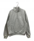 stussyステューシー）の古着「ハーフジップスウェット」｜グレー
