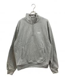 stussy（ステューシー）の古着「ハーフジップスウェット」｜グレー
