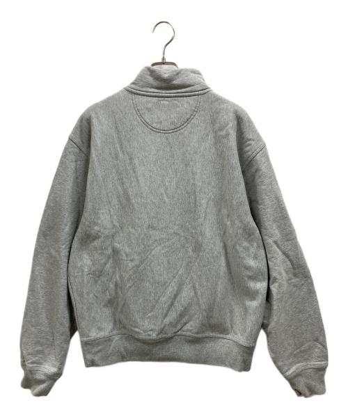 stussy（ステューシー）stussy (ステューシー) ハーフジップスウェット グレー サイズ:Mの古着・服飾アイテム