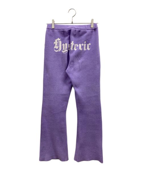 Hysteric Glamour（ヒステリックグラマー）Hysteric Glamour (ヒステリックグラマー) HYSTERIC TIMESジャカード フレアパンツ パープル サイズ:FREEの古着・服飾アイテム