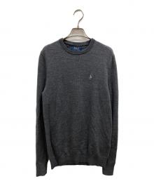 POLO RALPH LAUREN（ポロ・ラルフローレン）の古着「ウールニット」｜グレー