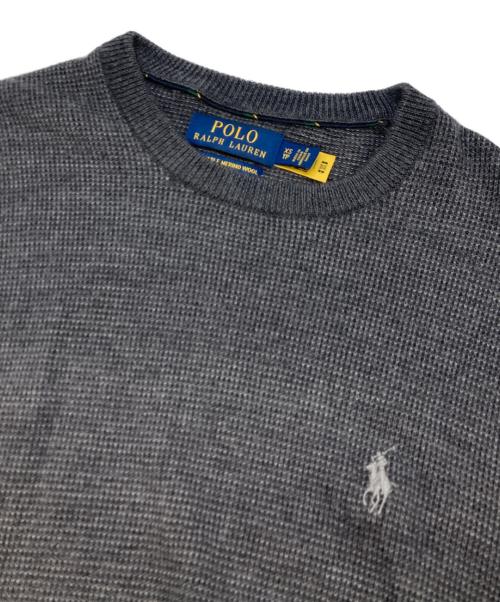 POLO RALPH LAUREN（ポロ・ラルフローレン）POLO RALPH LAUREN (ポロ・ラルフローレン) ウールニット グレー サイズ:XSの古着・服飾アイテム