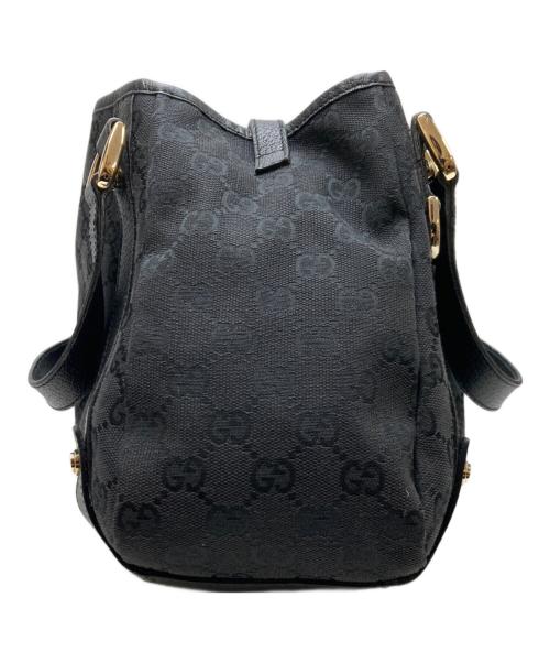 GUCCI（グッチ）GUCCI (グッチ) GGキャンパストートバッグ ブラックの古着・服飾アイテム