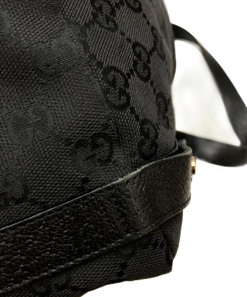 GUCCI（グッチ）GUCCI (グッチ) GGキャンパストートバッグ ブラックの古着・服飾アイテム