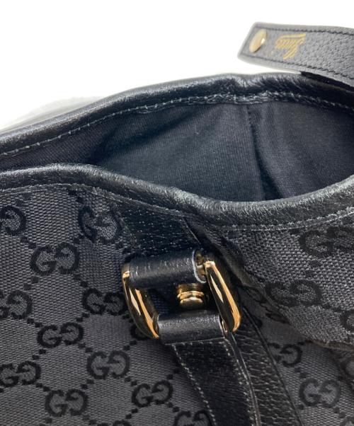 GUCCI（グッチ）GUCCI (グッチ) GGキャンパストートバッグ ブラックの古着・服飾アイテム