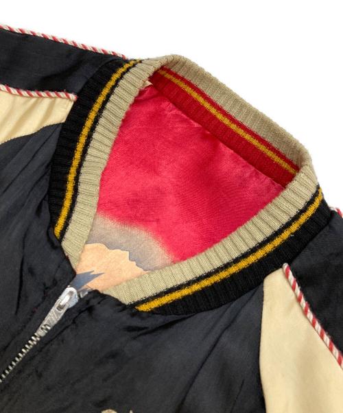 CROPPED HEADS（クロップドヘッズ）CROPPED HEADS (クロップドヘッズ) スーベニアジャケット レッド×ブラック サイズ:Mの古着・服飾アイテム