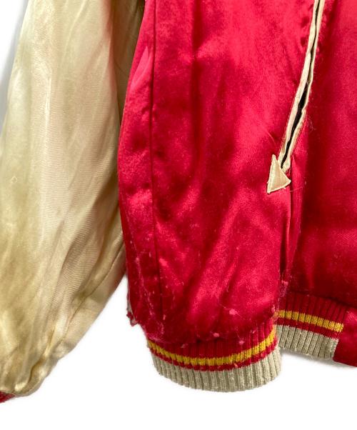 CROPPED HEADS（クロップドヘッズ）CROPPED HEADS (クロップドヘッズ) スーベニアジャケット レッド×ブラック サイズ:Mの古着・服飾アイテム