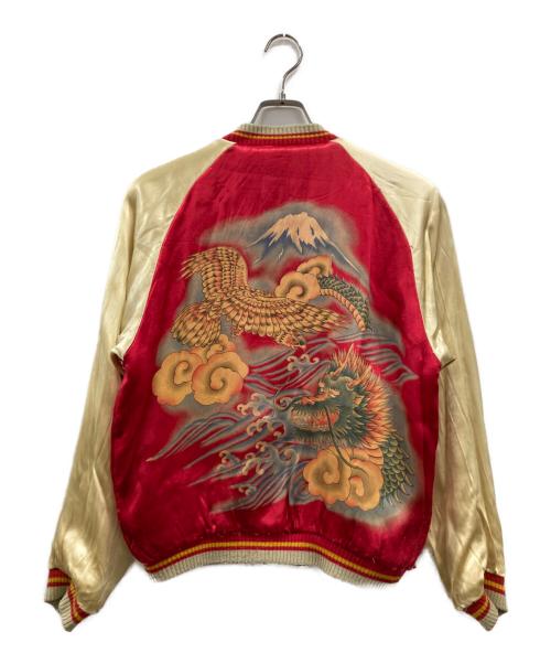 CROPPED HEADS（クロップドヘッズ）CROPPED HEADS (クロップドヘッズ) スーベニアジャケット レッド×ブラック サイズ:Mの古着・服飾アイテム