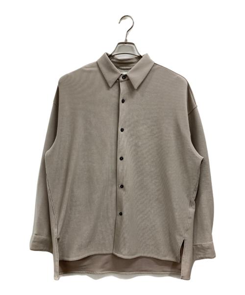STUDIOUS（ステュディオス）STUDIOUS (ステュディオス) ナロープリーツリラックスシャツ ベージュ サイズ:2の古着・服飾アイテム