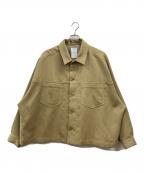 Ujohウジョー）の古着「Cropped Box Blouson」｜ベージュ