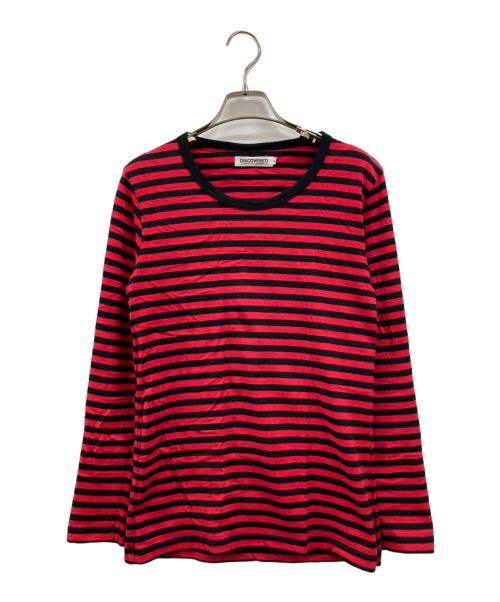 DISCOVERED（ディスカバード）DISCOVERED (ディスカバード) ボーダーTシャツ レッド×ブラック サイズ:Sの古着・服飾アイテム