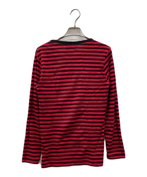 DISCOVERED（ディスカバード）DISCOVERED (ディスカバード) ボーダーTシャツ レッド×ブラック サイズ:Sの古着・服飾アイテム