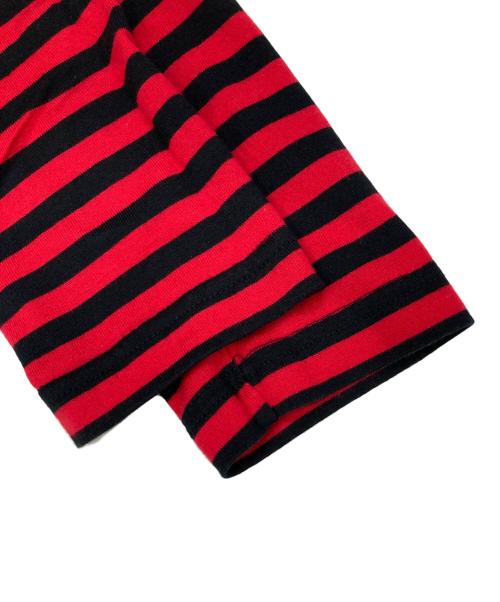 DISCOVERED（ディスカバード）DISCOVERED (ディスカバード) ボーダーTシャツ レッド×ブラック サイズ:Sの古着・服飾アイテム