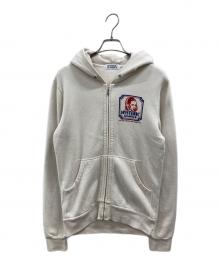 Hysteric Glamour（ヒステリックグラマー）の古着「ジップヒスガール ビックロゴパーカー」｜アイボリー
