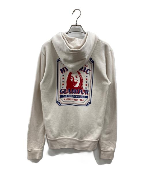Hysteric Glamour（ヒステリックグラマー）Hysteric Glamour (ヒステリックグラマー) ジップヒスガール ビックロゴパーカー アイボリー サイズ:Sの古着・服飾アイテム