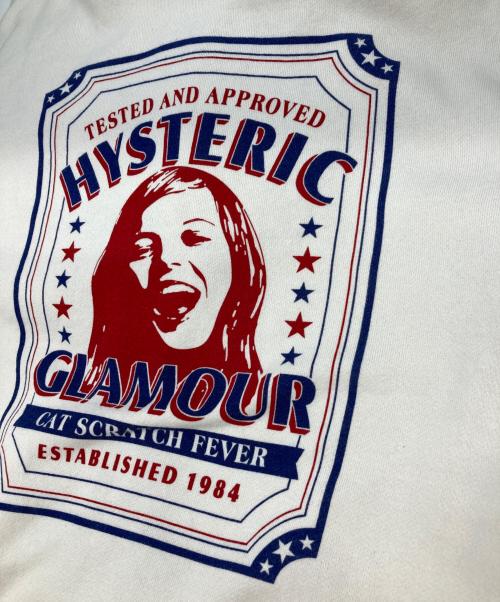 Hysteric Glamour（ヒステリックグラマー）Hysteric Glamour (ヒステリックグラマー) ジップヒスガール ビックロゴパーカー アイボリー サイズ:Sの古着・服飾アイテム