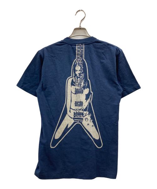 Hysteric Glamour（ヒステリックグラマー）Hysteric Glamour (ヒステリックグラマー) ギターガールプリントTシャツ ネイビー サイズ:Sの古着・服飾アイテム