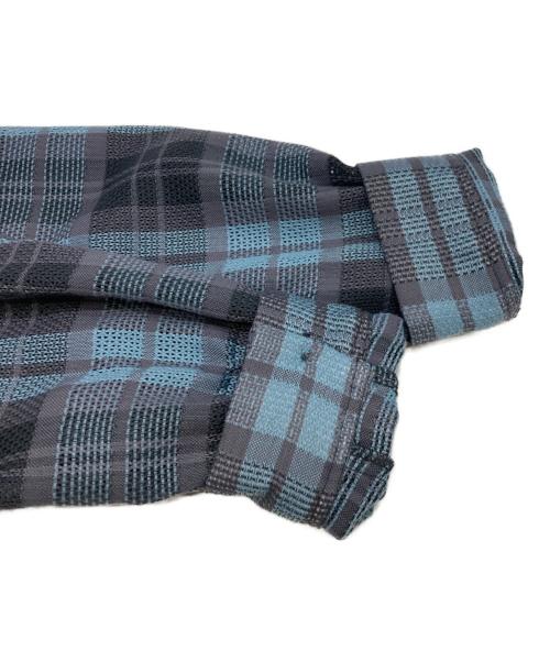 JOURNAL STANDARD（ジャーナルスタンダード）JOURNAL STANDARD (ジャーナルスタンダード) エアリー チェック オープンカラー シャツ ブルー×グレー サイズ:Mの古着・服飾アイテム