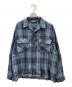 JOURNAL STANDARD（ジャーナルスタンダード）の古着「エアリー チェック オープンカラー シャツ」｜ブルー×グレー
