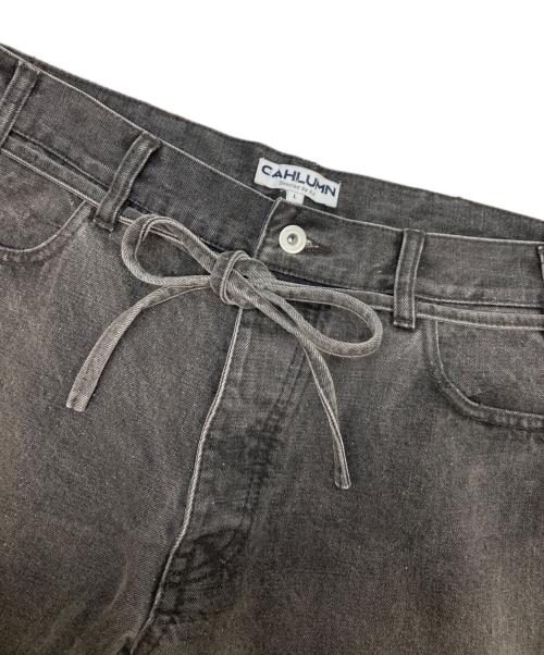 CAHLUMN（カウラム）CAHLUMN (カウラム) Selvedge Denim Pant “straight” ブラック サイズ:Lの古着・服飾アイテム