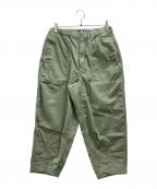 THE NORTHFACE PURPLELABELザ・ノースフェイス パープルレーベル）の古着「Ripstop Wide Cropped Field Pants」｜オリーブ