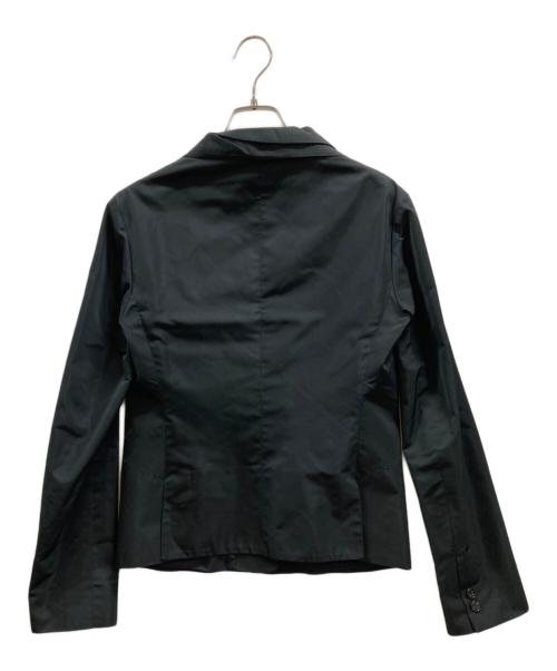 JIL SANDER（ジルサンダー）JIL SANDER (ジルサンダー) ポリシルクテーラードジャケット ブラック サイズ:34の古着・服飾アイテム