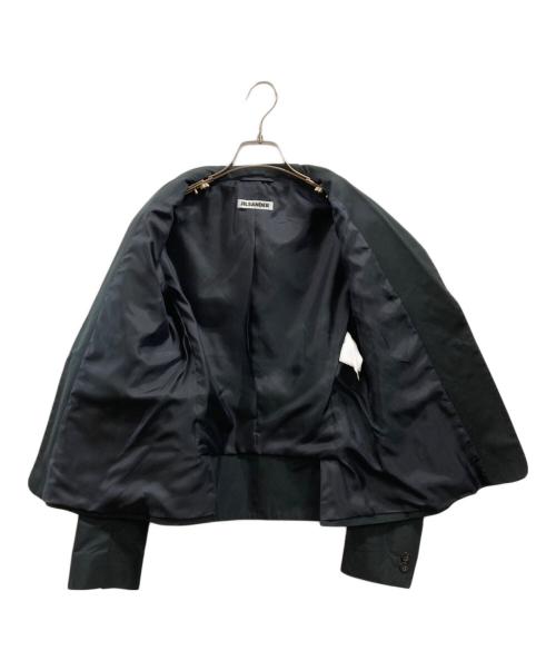 JIL SANDER（ジルサンダー）JIL SANDER (ジルサンダー) ポリシルクテーラードジャケット ブラック サイズ:34の古着・服飾アイテム