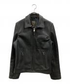 Schottショット）の古着「103US TRUCKER LEATHER JKT」｜ブラック