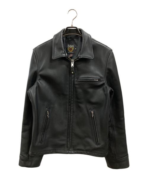 Schott（ショット）Schott (ショット) 103US TRUCKER LEATHER JKT ブラック サイズ:38の古着・服飾アイテム
