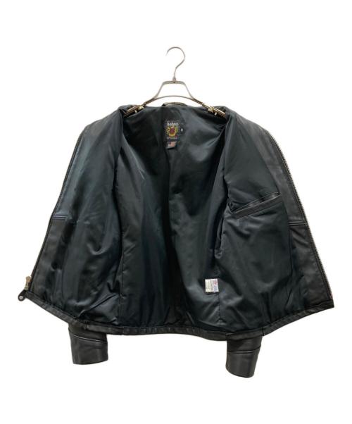 Schott（ショット）Schott (ショット) 103US TRUCKER LEATHER JKT ブラック サイズ:38の古着・服飾アイテム