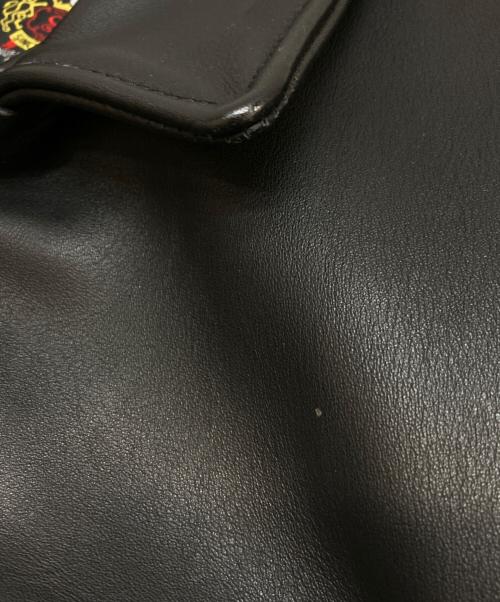Schott（ショット）Schott (ショット) 103US TRUCKER LEATHER JKT ブラック サイズ:38の古着・服飾アイテム