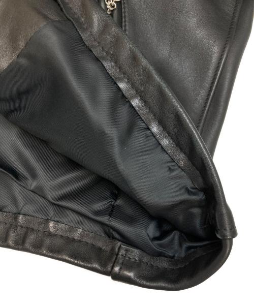 Schott（ショット）Schott (ショット) 103US TRUCKER LEATHER JKT ブラック サイズ:38の古着・服飾アイテム
