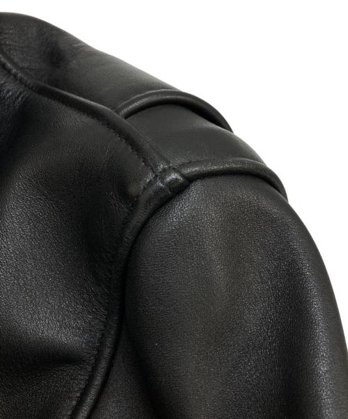 Schott（ショット）Schott (ショット) 103US TRUCKER LEATHER JKT ブラック サイズ:38の古着・服飾アイテム
