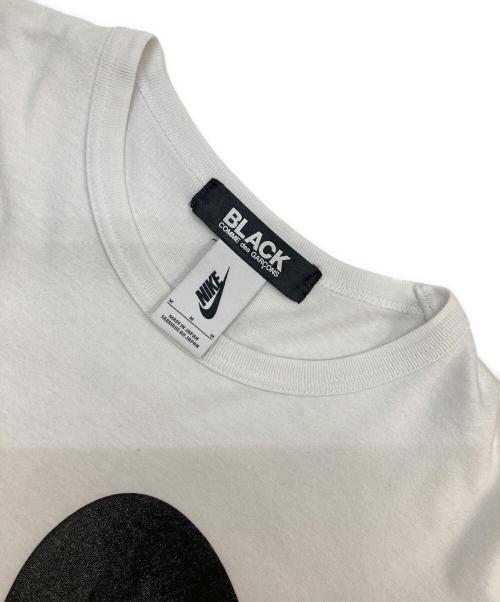 BLACK COMME des GARCONS（ブラックコムデギャルソン）BLACK COMME des GARCONS (ブラックコムデギャルソン) NIKE (ナイキ) コラボプリントTシャツ ホワイト サイズ:Mの古着・服飾アイテム