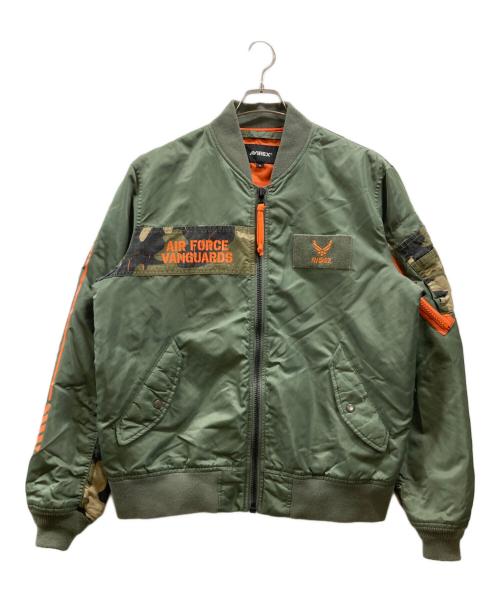 AVIREX（アヴィレックス）AVIREX (アヴィレックス) REMAKE COMBINATIONMA-1ジャケット カーキ サイズ:XLの古着・服飾アイテム