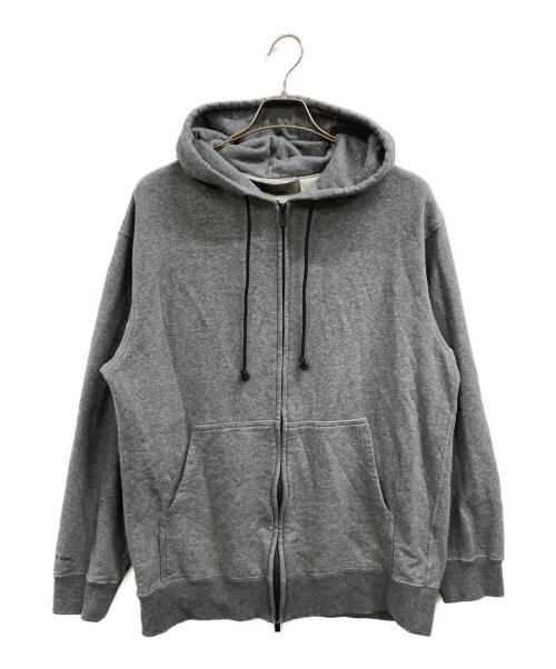 Y's for men（ワイズフォーメン）Y's for men (ワイズフォーメン) FLEECE HOODIE WITH LOGO PRINT グレー サイズ:3の古着・服飾アイテム