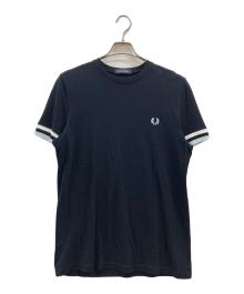 FRED PERRY（フレッドペリー）の古着「ロゴTシャツ」｜ネイビー