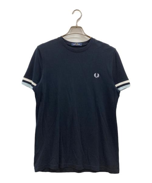 FRED PERRY（フレッドペリー）FRED PERRY (フレッドペリー) ロゴTシャツ ネイビー サイズ:Mの古着・服飾アイテム