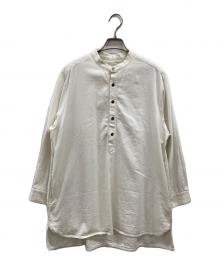 nest Robe（ネストローブ）の古着「バンドカラーシャツ」｜ホワイト