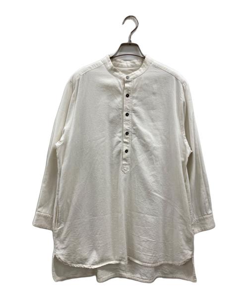 nest Robe（ネストローブ）nest Robe (ネストローブ) バンドカラーシャツ ホワイト サイズ:FREEの古着・服飾アイテム