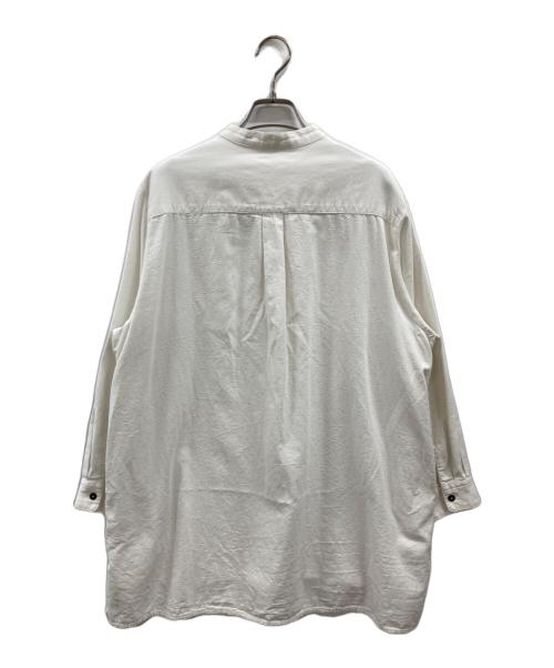 nest Robe（ネストローブ）nest Robe (ネストローブ) バンドカラーシャツ ホワイト サイズ:FREEの古着・服飾アイテム
